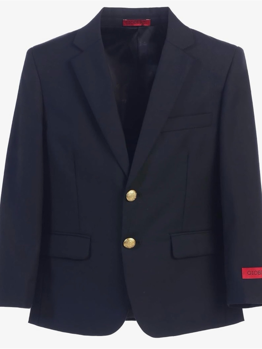 Gioberti Navy Blazer with Gold Buttons